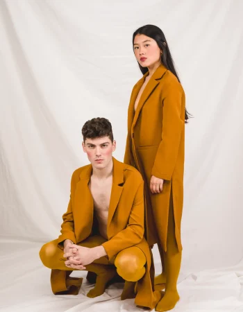 models-posing-white-cloth